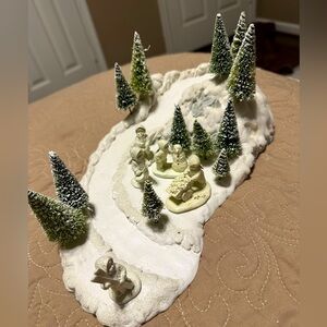 13 piece dept 56 snow baby collection